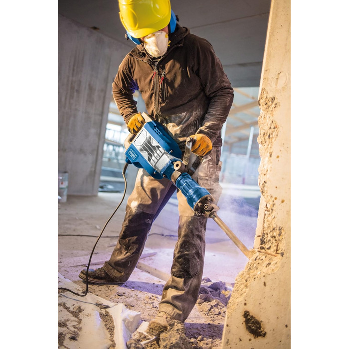 Відбійний молоток по бетону сила удару 60 Дж потужність 1900 Вт 390 мм вкл. загострене і плоске зубило і транспортний ящик 60 Дж -