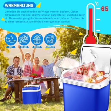 Л ОХОЛОДЖУЄ І ЗІГРІВУЄ Морозильна камера з термоелектричним приводом Підключення 12В і 230В для автокемпінгу та розетки Міні-холод