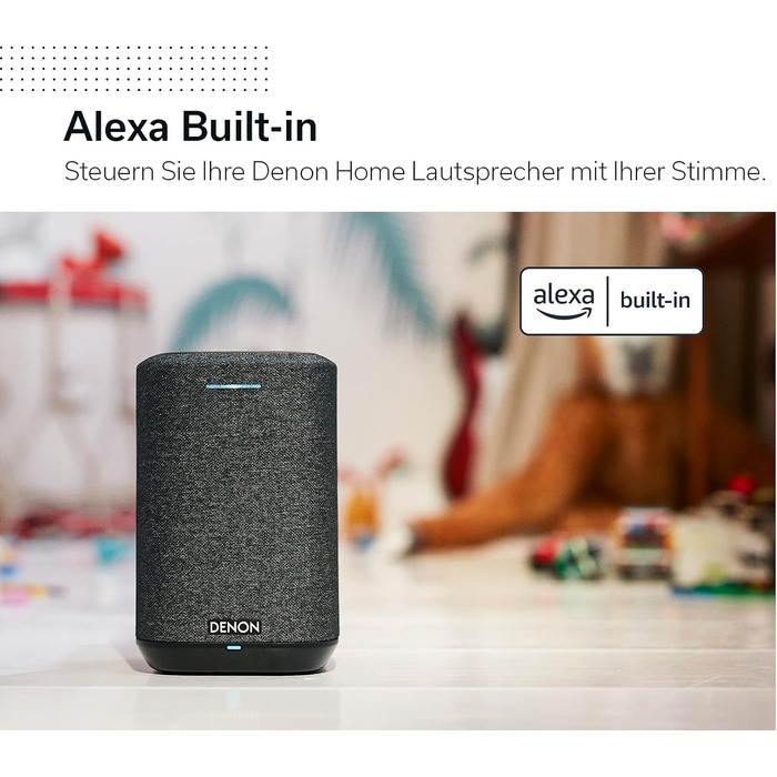 Багатокімнатний динамік, динамік HiFi із вбудованим HEOS, інтегрована Alexa, WLAN, Bluetooth, USB, AirPlay 2, Hi-Res Audio, чорний, 150