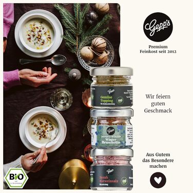 Преміальний різдвяний календар Gepp для гурманів 24 незвичайні спеції, соуси, французькі джеми та страви з олії та оцту Кулінарний різдвяний календар для чоловіків та жінок Гурман