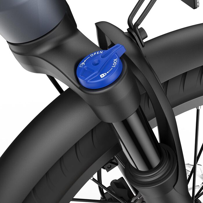 Електровелосипеди, Безщітковий двигун BAFANG, Складаний електровелосипед, Ремінний привід, Перемикання двох режимів, 20-дюймовий електровелосипед, 2/3 швидкості, ADO Smart App, 2,4-дюймовий IPS-дисплей, Жіночий/Чоловічий електровелосипед сірого кольору Ai