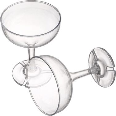 Келихи для шампанського Peohud 20 шт. , небиткі акрилові келихи для шампанського 147 мл, багаторазові келихи для шампанського для