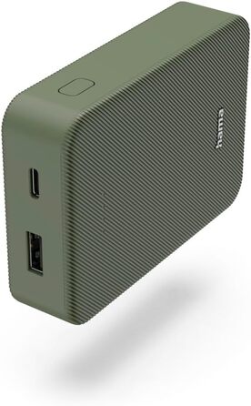 Зовнішній акумулятор з USB C USB A, сертифікований Power Pack, світлодіодний дисплей, акумулятор для аксесуарів мобільного телефону, планшета, Bluetooth-боксу тощо, маленький портативний зарядний пристрій) зелений, 10 10000mAh (