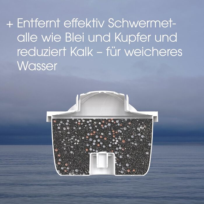 Фільтр-картриджі для води Stelton Magnesium+, сумісні з фільтр-глечиком Stelton та Brita Maxtra/Maxtra+, упаковка з 3 штук, білі