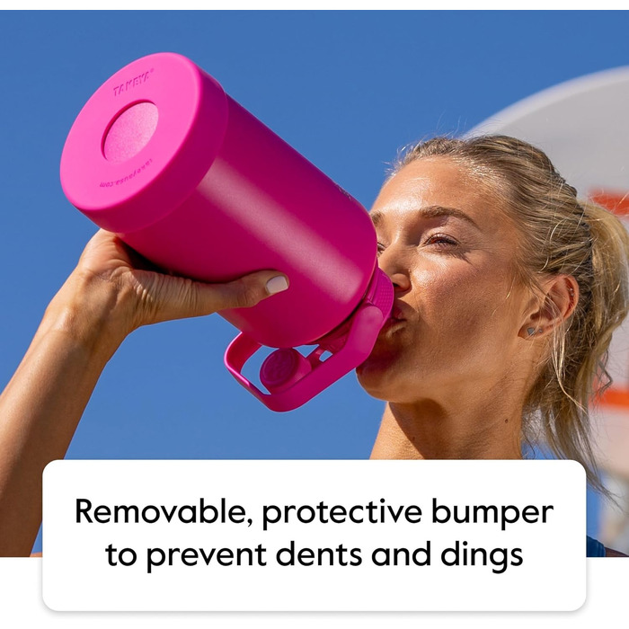 Виняткова якість, потрійна ізольована пляшка для води з нержавіючої сталі та міді, з кришкою з носиком, 1,8 л, Champion Blue Champ