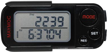 Крокомір для ходьби з кліпсою та ремінцем, 30-денна пам&39ять, точний лічильник кроків, пройдена відстань (милі/км), лічильник калорій, моніторинг щоденних цілей, час тренування, 3D-