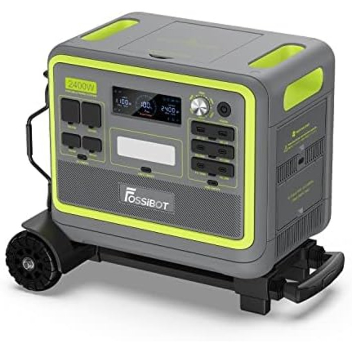 Складаний ручний візок FOSSiBOT F2400 Портативна електростанція Спеціальний візок Плоский автомобіль з колесами Складаний Легкий Т