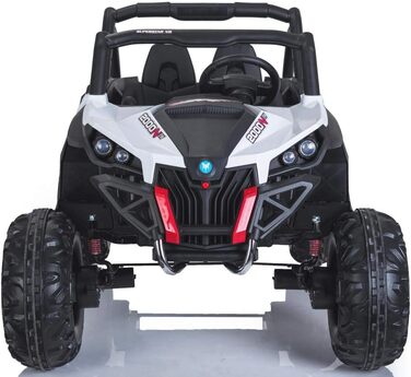 Дитячий електромобіль 12В 2-місний, NEW RSX електричний баггі для дітей, білий, з пультом дистанційного керування 2,4 ГГц, 36 міся