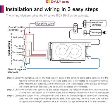 З модулем WiFi та платою захисту зв&39язку CAN 485 для літієвої акумуляторної батареї LiFePO4 (16S 48V Smart BMSRS485CANWiFi модуль, 200A) LiFePO4 16S 48V 200A, 16S BMS 48V