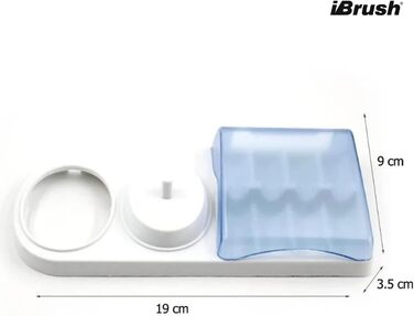 Тримач зубної щітки ibrush Електрична зубна щітка, сумісна з насадками Oral-B Sensitive - Тримач головки щітки - Зарядна станція Oral-B для 2 зубних щіток - Тримач Oral-B
