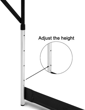 Туристичний стіл, алюмінієвий розкладний стіл, регульована висота, 100x60x73-94 см, розкладний стіл для пікніка, стільниця з МДФ, дуб, 100 x 60 см