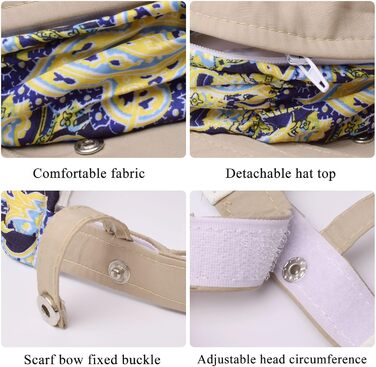 Жіночий складаний сонцезахисний капелюх KXF 2-в-1 з клапаном на шиї, дихаючий, швидковисихаючий, захист 360, козирок для спорту на свіжому повітрі, широкий козирок, захист від ультрафіолету UPF 50, капелюх для пляжної риболовлі, один розмір 4