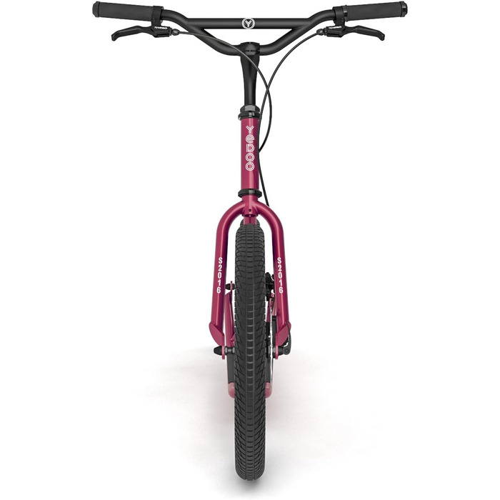 Дисковий самокат Yedoo S2016 - до 150 кг, самокат з пневматичними шинами 20/16 - для дорослих, самокат з регульованим кермом, само