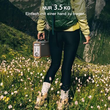 Портативна електростанція JustNow 240 Вт/240 Втгод, мобільний накопичувач енергії LiFePO4 з виходом AC/DC/USB/PD 60 Вт, сонячний генератор для кемпінгу, використання на свіжому повітрі, для автофургонів, надзвичайних ситуацій, резервного копіювання вдома