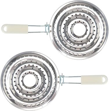 Тепловідвідач, вогнезахисний, 2 шт. и, нержавіюча сталь, для електричних і газових плит