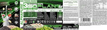 Веганський протеїновий порошок ALPHAPOWER FOOD, натуральний шоколад-кокос, 2 кг