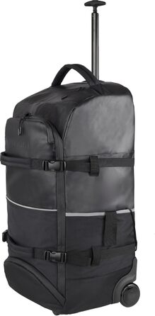 Дорожня сумка normani Backpacker - візок з фронтальним завантаженням та багатьма кишенями, 60 літрів, чорна, водонепроникна