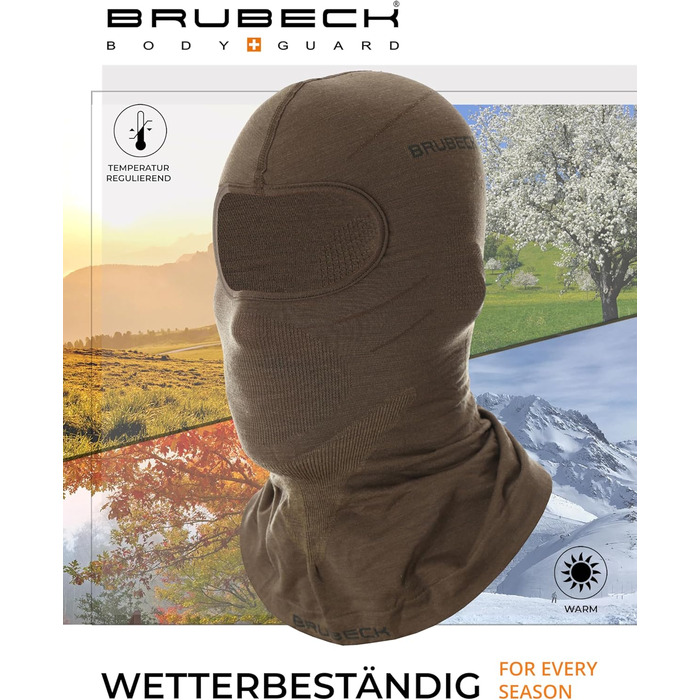 Унісекс Рама Трубка Балаклава Функціональний Мериносова вовна Багатофункціональний шарф Шарф на шию Шарф на шию L-XL Хакі