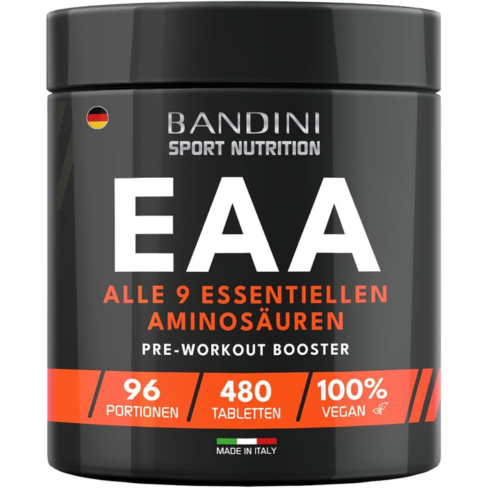 Амінокислотний комплекс Bandini EAA, 480 веганських таблеток