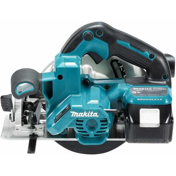 Акумуляторна ручна циркулярна пила Makita DHS660RTJ 57 мм 18 В 5,0 Ач, 2 акумулятора зарядний пристрій у кейсі MAKPAC Colourful Si