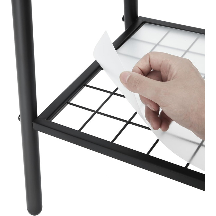 Вішалка для одягу SONGMICS, Шафа, Вішалка для одягу, Зберігання одягу, Сталевий каркас, зі штангою та полицею, 33,5 x 92,5 x 153 см, для спальні, Шафи, Пральні, Матово-чорний HSR23BK