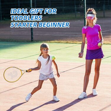 Набір JOY SPOT! Tennis Trainer 2-Pack із 2 тенісних ракеток, набір тенісних тренажерів із м'ячем для відскоку, тенісні м'ячі зі шнуром та сумка для початківців