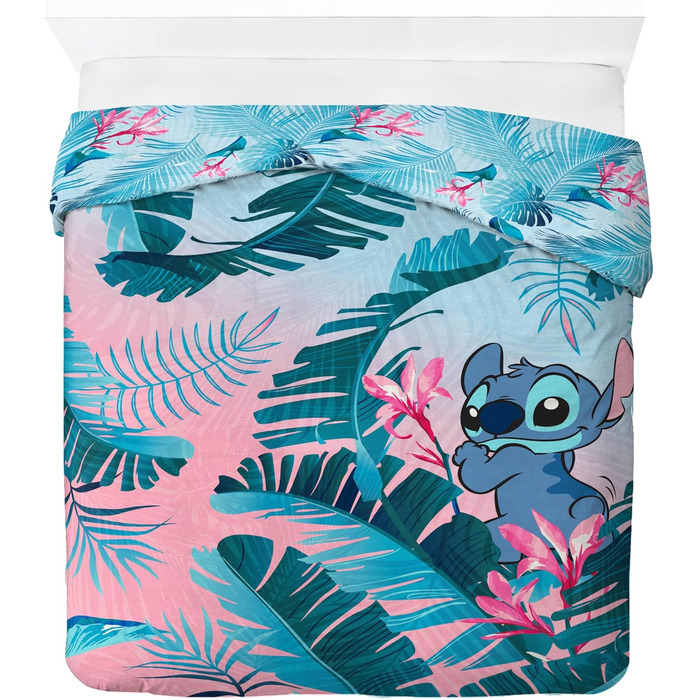 Постільна білизна Disney Lilo and Stitch з квітковим принтом для двох - комплект дитячої постільної білизни, включаючи наволочку 5