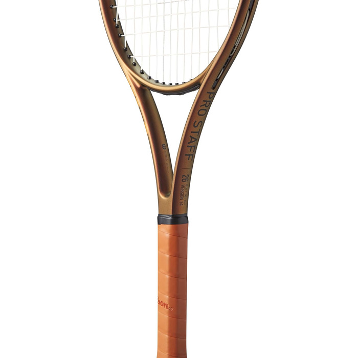 Тенісна ракетка Wilson Pro Staff 26 V14 — 26 дюймів, коричнева, зі струнами
