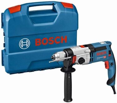 Ударний дриль Bosch Professional GSB 24-2 (потужність 1100 Вт, макс. крутний момент 40/14,5 Нм, вкл. швидкозатискний патрон, додат