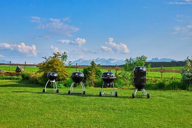 Чайник-гриль на вугіллі RSLE 1 AIR F60, Високоякісний чайник-гриль на вугіллі з системою Air Control, петлею для кришки, термометр