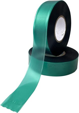 Рулони розтяжної стрічки для краватки для саду зеленої товстої стрічки для рослин у приміщенні, на відкритому повітрі, на патіо, на деревах, гілках, в&39ючих кашпо, квітах, 1 дюйм завширшки та 150 футів завдовжки, 2