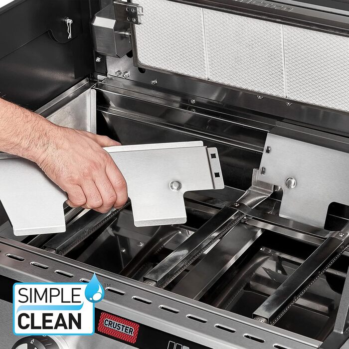 Газовий гриль Enders UNIQ PRO 3 IK KITCHEN CRUSTER 3 сталеві пальники бічний пальник, HEAT RANGE, SWITCH GRID, TURBO ZONE 800 C, SIMPLE CLEAN, двостінна кришка, Cruster 8608