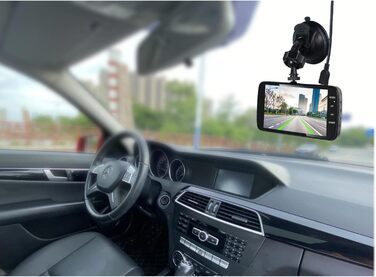 Бездротовий зв'язок AEG на сонячних батареях, цифровий, допоміжний засіб для паркування/маневрування, з бездротовим передавачем, подвійним РК-дисплеєм, водонепроникним, нічним баченням (відеореєстратор DC 2)