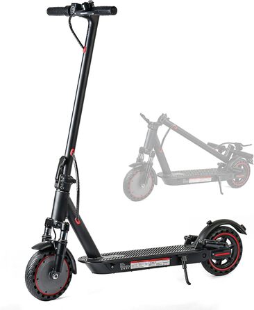 Складаний електричний самокат із допуском для дорослих, передня та задня амортизація, акумулятор 10,4 Аг, запас ходу 2535 кілометрів, підключення до додатку