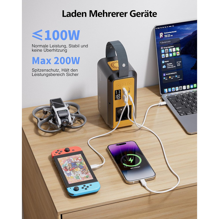 Портативна електростанція VTOMAN Jump 1500X 1500 Вт, сонячний генератор LiFePO4 потужністю 828 Втгод з можливістю розширення до 2376 Втгод, швидка зарядка 230 В змінного струму/100 Вт через USB-C для кемпінгу, подорожей, надзвичайних ситуацій, автофургоні