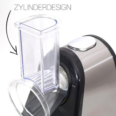 Електрична кухонна терка 200 Вт 4 Насадки Барабани з нержавіючої сталі Електрична овочерізка Кухонний комбайн Терка Багатофункціональна терка Електричний шніцельверк