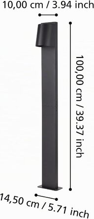 Стійкий LED-ліхтар для вулиці EGLO Stagnone, садовий торшер
