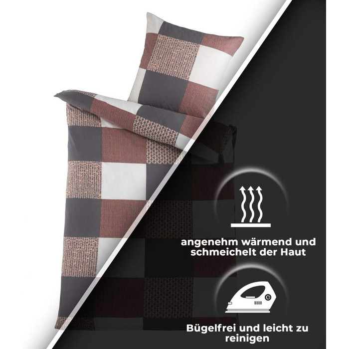 Тепла зимова постільна білизна з мікрофібри DreamHome з термофлісу 135x200 155x220 200x200 для холодної пори року, сучасна, розмір 155 x 220 см, дизайн - мотив Дизайн 6 155 x 220 см Дизайн 6