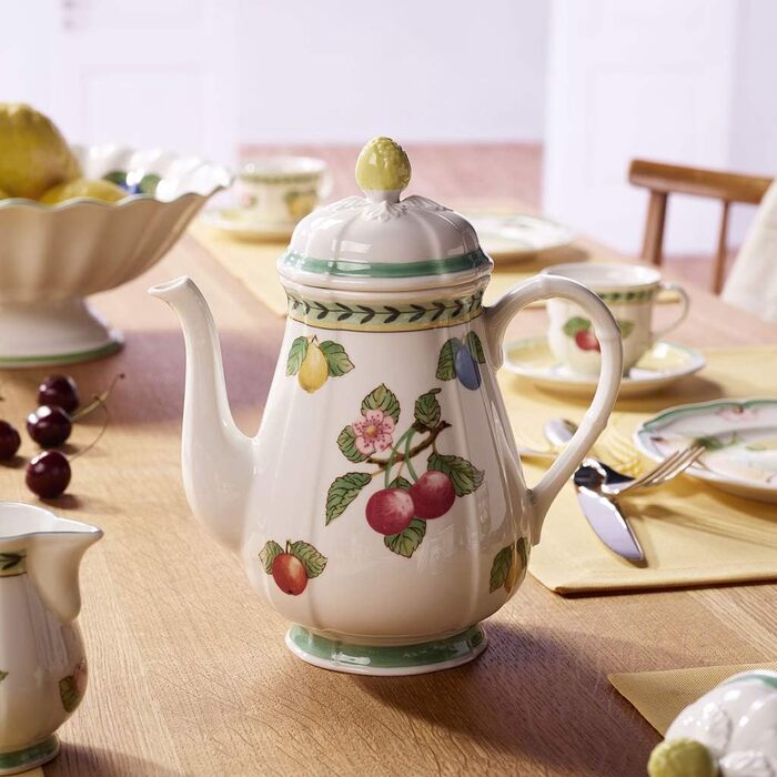 Кавник Villeroy & Boch French Garden Fleurence, 1,25 л, порцеляна преміум-класу, білий/різнокольоровий