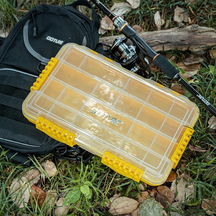 Ящик для рибальських снастей Goture, ящик для дрібних деталей для риболовлі, ящик для рибальських снастей, ящик для приманок, чохол для рибальської коробки, ящики для рибальських аксесуарів, ящик для рибальських снастей для м&39яких пластикових приманок, 