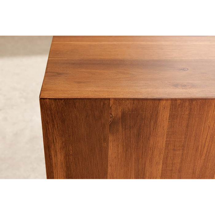 Декоративна колона з масиву дерева COLUMNA - 75 см - коричнева акація, журнальний столик, колона з дерева, декор для вітальні 75 см