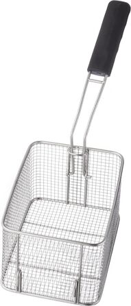 Професійна електрична фритюрниця METRO GDF3004, фритюрниця з нержавіючої сталі, 4 літри, 2500 Вт, швидке нагрівання, з кришкою, захисний термостат, холодна зона, нековзні ніжки