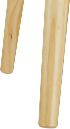 Круглий журнальний столик Relaxdays, скандинавський дизайн, стиль 70-х років, тумбочка біля ліжка з підносом та відділенням для зберігання, ВxШxГ 50x38x38 см, білий, одинарний