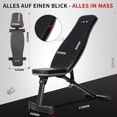 Збільшена складна багатофункціональна лава для силових тренувань ISE з 6-позиційною регульованою спинкою, жим лежачи, тренувальна лава для всього тіла, домашня фітнес-лава SY-5021