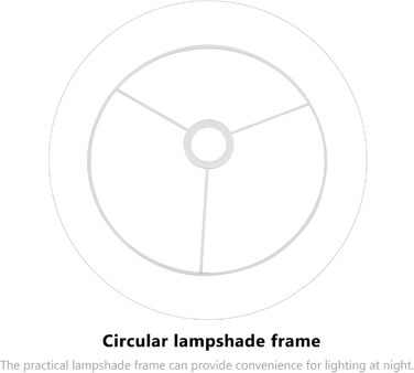 Кільцева рамка абажура Uonlytech кільце для барабана своїми руками Біла кругла лампа Тримач тіней Металева кільцева несуча оцинкована сталь Кільце Барабан Світловий клітка Захисна плівка E27 30 см