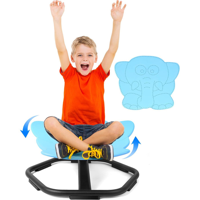 Дитячий карусельний стілець TERRAMUS, що обертається, стільчик-балансир тренує фізичну координацію та рівновагу, ігрове обладнання