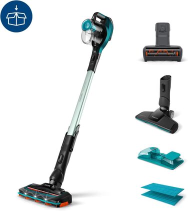 Акумуляторний пилосос PHILIPS SpeedPro Aqua - пилосос, швабра та ручний пилосос - до 50 хвилин роботи - з інтегрованою системою ми