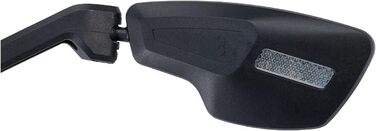 Дзеркало заднього виду для велосипеда BBB Cycling CityView для електровелосипеда, ліве - підходить для керма Ø 19-26 мм - антиблікове покриття - дзеркало заднього виду для велосипеда - чорне - BBM-05 - ліве