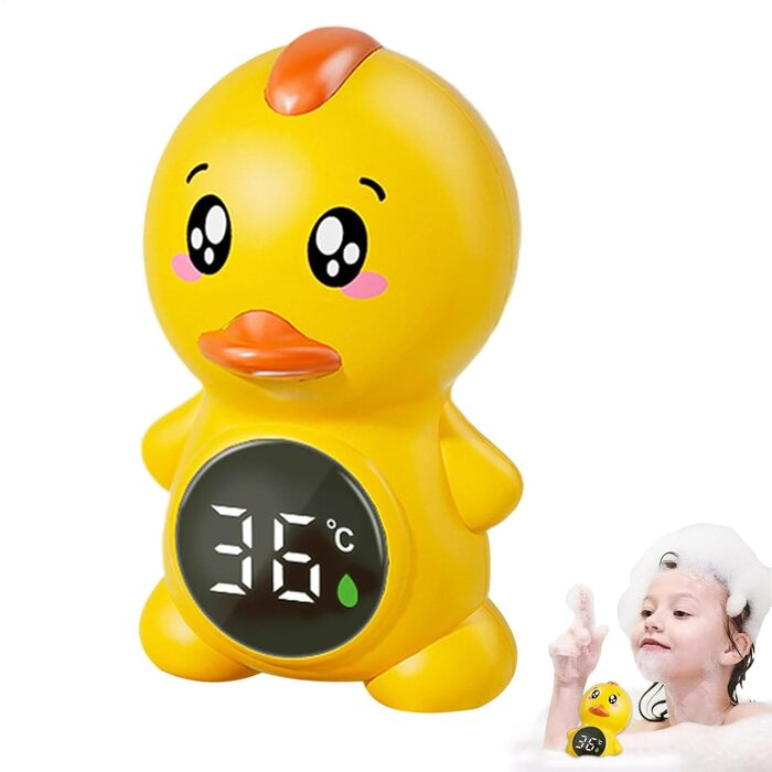 Термометр для ванни для дитини, плаваючий термометр для дитини, з датчиком температури води, точний дисплей температури, плаваючий