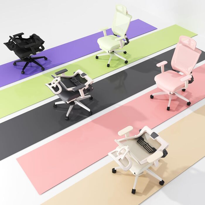 Ергономічне офісне крісло FLEXISPOT, Foldex, складне офісне крісло для невеликих приміщень з поперековою опорою, регульованими по висоті підлокітниками, 2D підголівником, стільці для дому з підставкою для ніг Panther